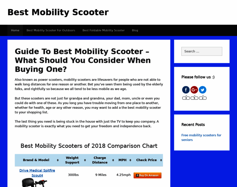 Bestmobilityscooter.com thumbnail
