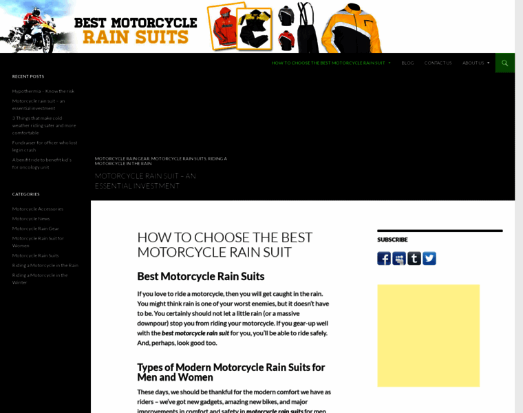 Bestmotorcyclerainsuits.com thumbnail