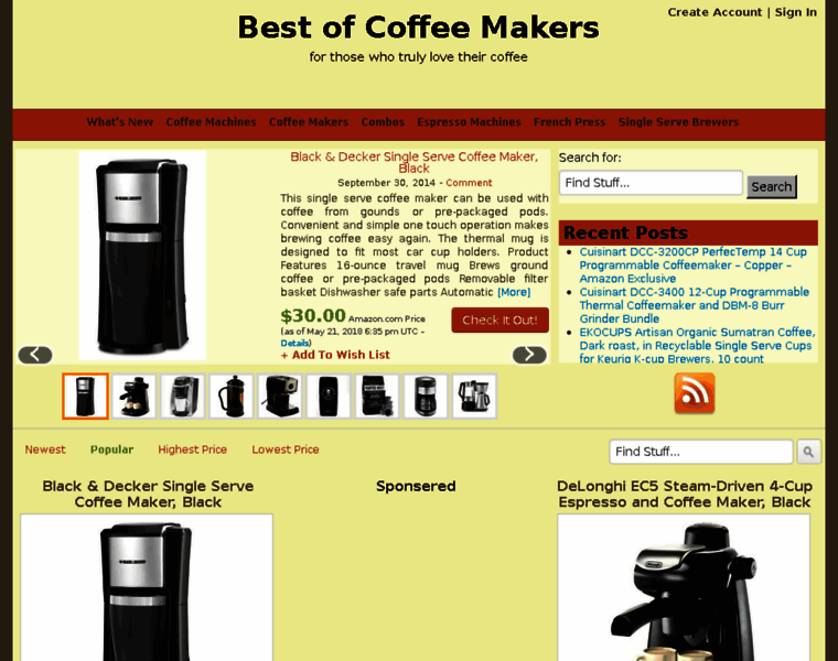 Bestofcoffeemakers.com thumbnail