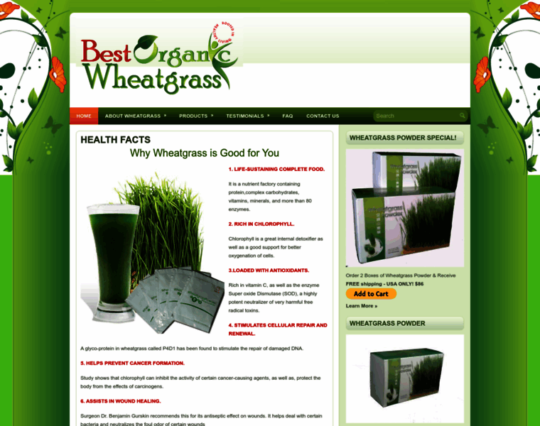 Bestorganicwheatgrass.com thumbnail