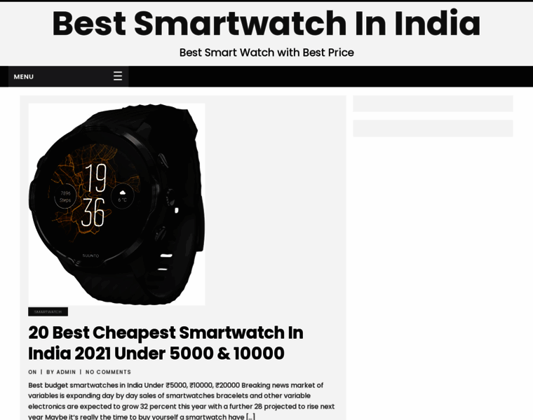Bestsmartwatchindia.in thumbnail