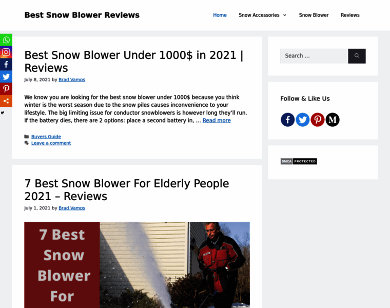 Bestsnowblowersreviews.com thumbnail