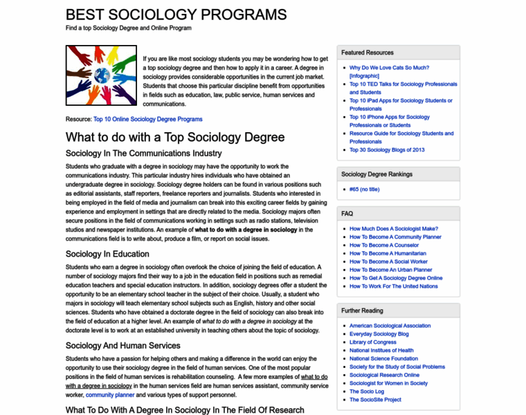 Bestsociologyprograms.com thumbnail