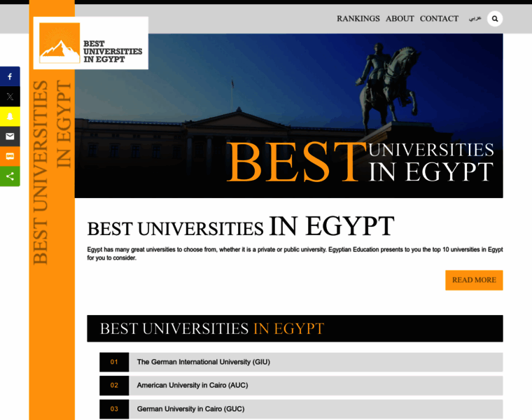 Bestuniversitiesegypt.com thumbnail