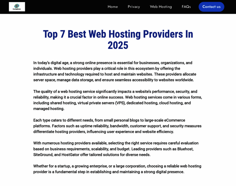 Bestwebhostinges.com thumbnail