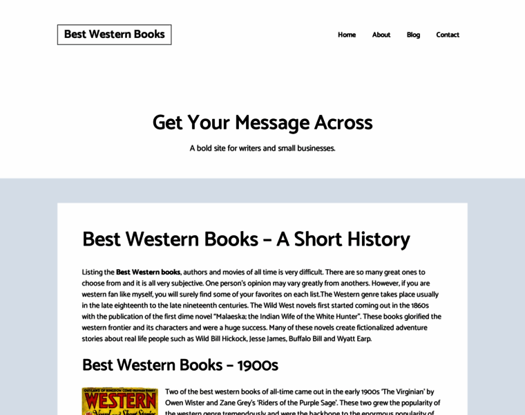 Bestwesternbooks.com thumbnail