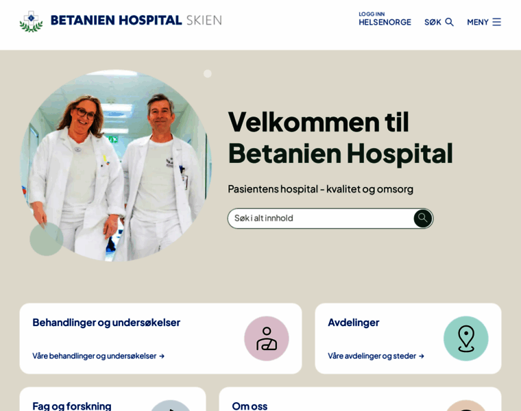 Betanienhospital.no thumbnail