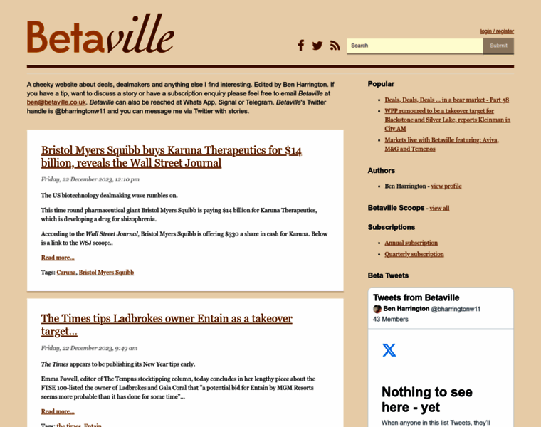 Betaville.co.uk thumbnail