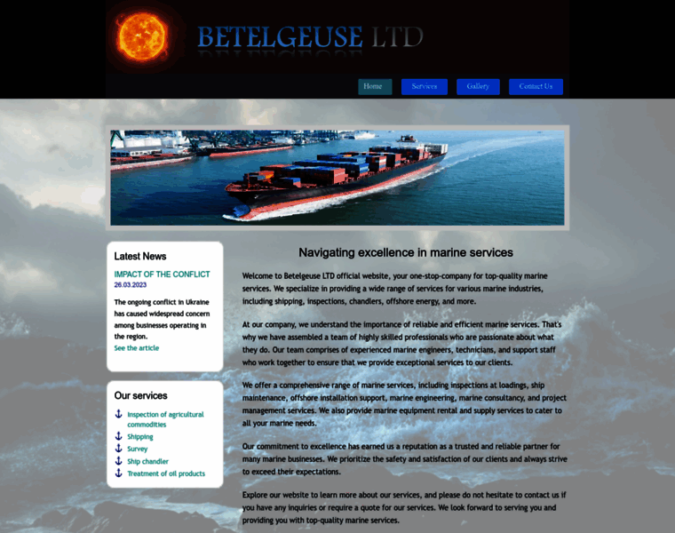 Betelgeuse-marineservices.com thumbnail
