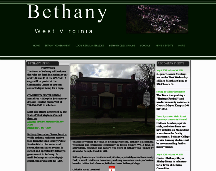 Bethanywv.org thumbnail