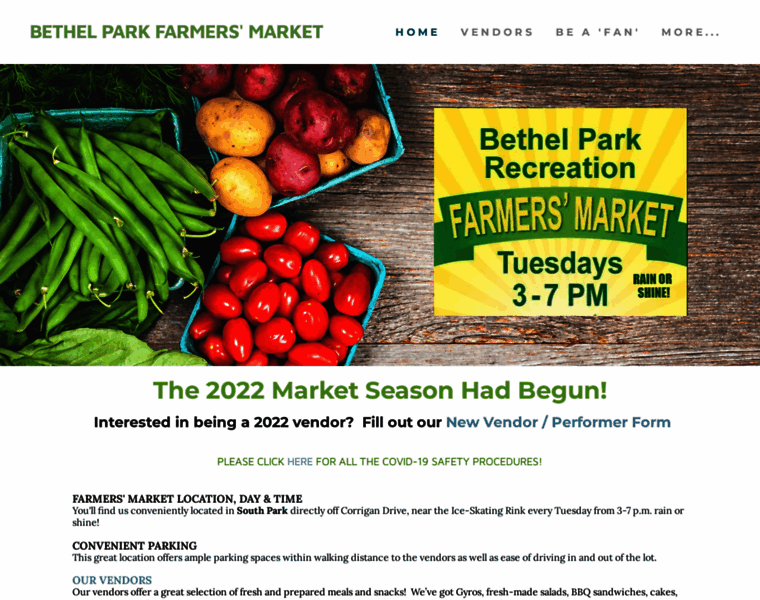 Bethelparkfarmersmarket.com thumbnail