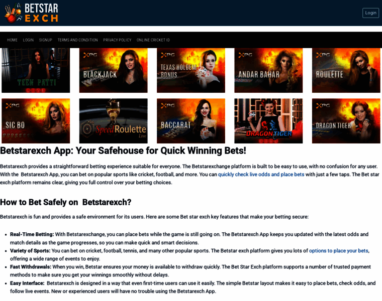 Betstarexchapp.in thumbnail