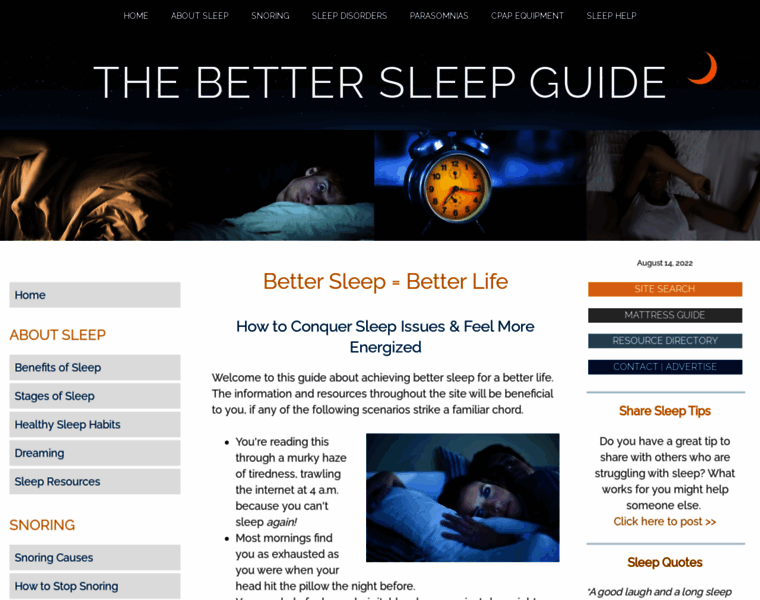 Better-sleep-better-life.com thumbnail