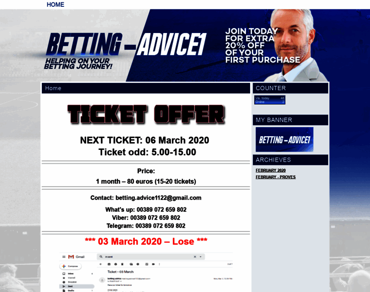 Betting-advice1.com thumbnail