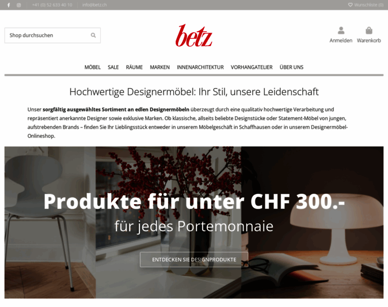 Betz-designmoebel.ch thumbnail