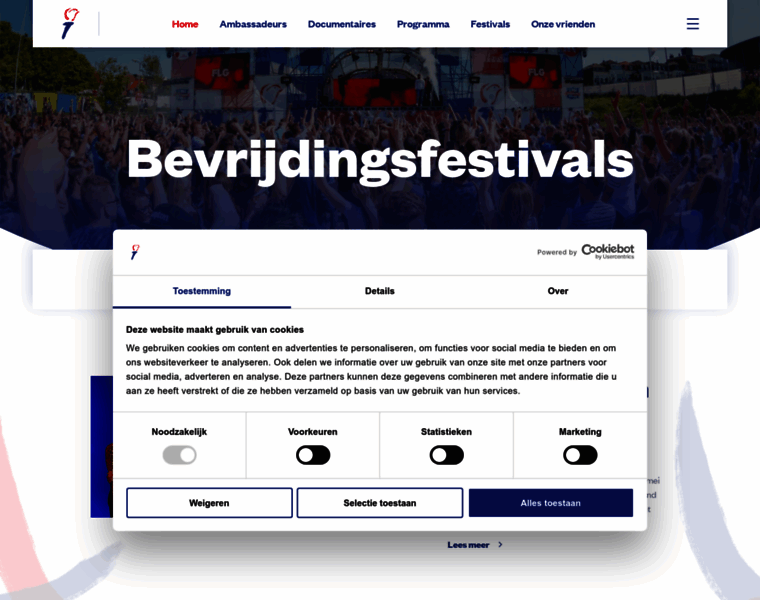 Bevrijdingsfestivals.nl thumbnail