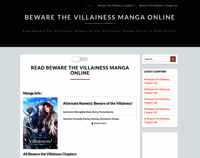 Bewareofthevillainess.com thumbnail