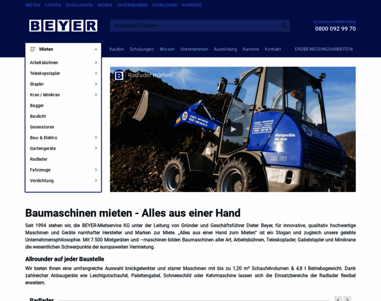 Beyer-baumaschinen.de thumbnail Beyer-baumaschinen.de thumbnail