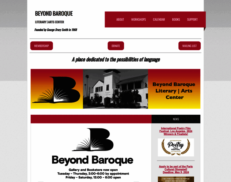 Beyondbaroque.org thumbnail