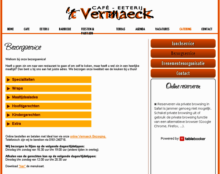 Bezorgservice-vermaeck.nl thumbnail
