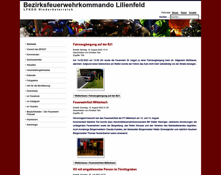 Bfkdo-lilienfeld.at thumbnail