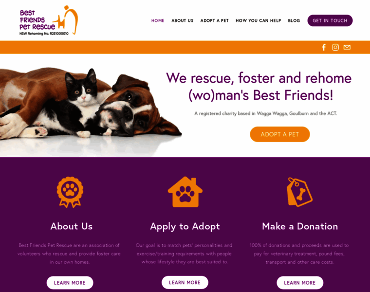 bfpr.org.au at WI. Best Friends Pet Rescue