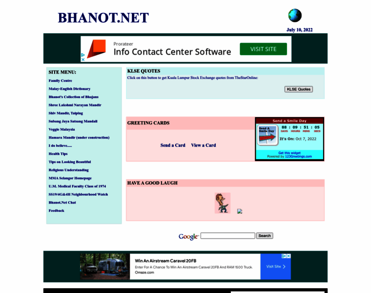 Bhanot.net thumbnail