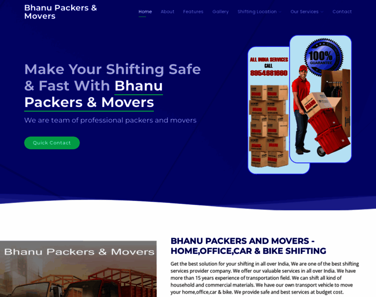 Bhanupackersandmovers.com thumbnail