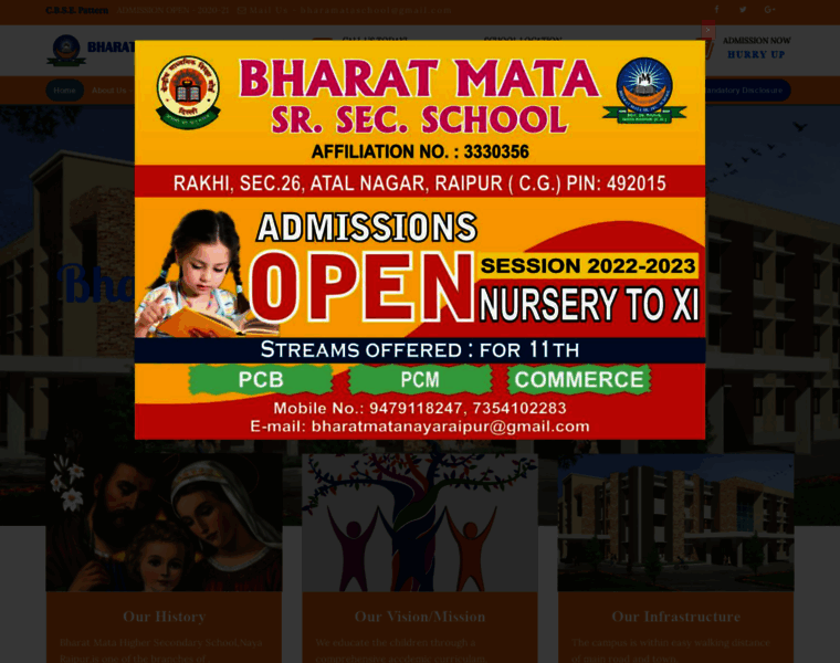 Bharatmataschoolnayaraipur.com thumbnail