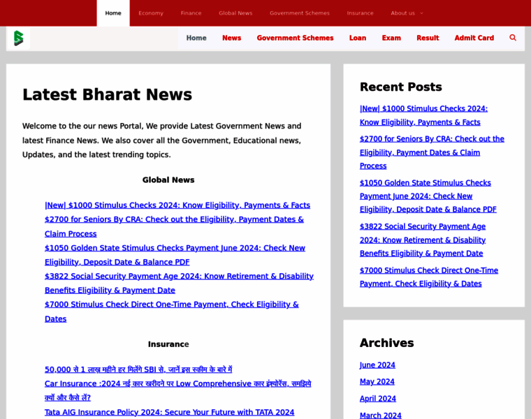 Bharti-axagi.co.in thumbnail
