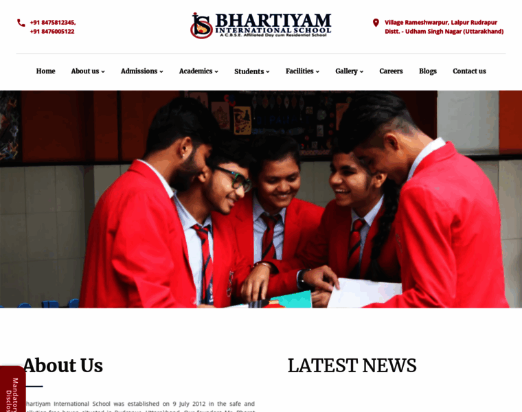 Bhartiyaminternationalschool.com thumbnail