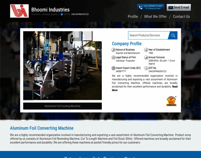 Bhoomiindustries.co.in thumbnail