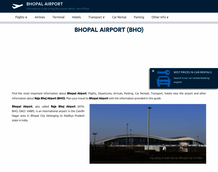 Bhopalairport.com thumbnail