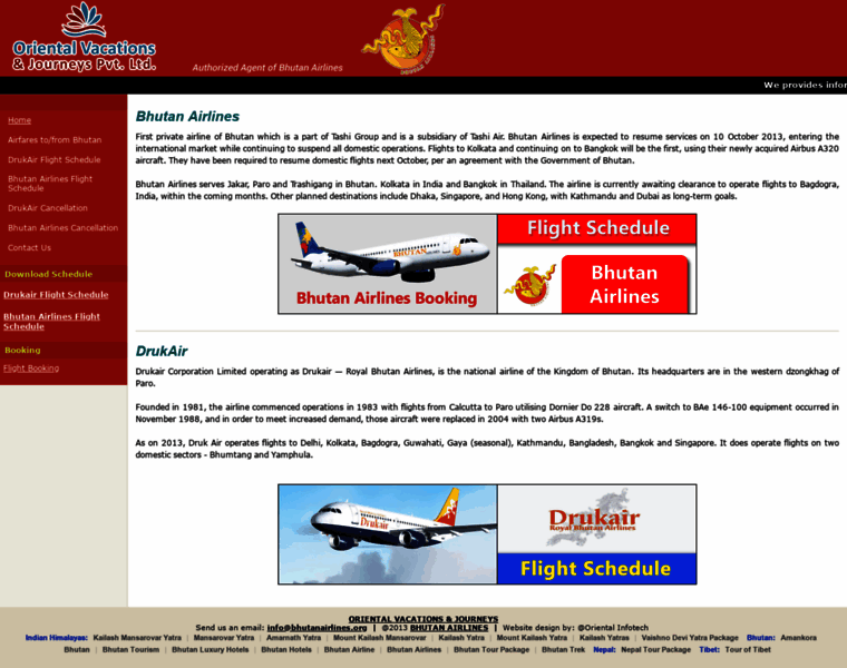 Bhutan-airline.com thumbnail