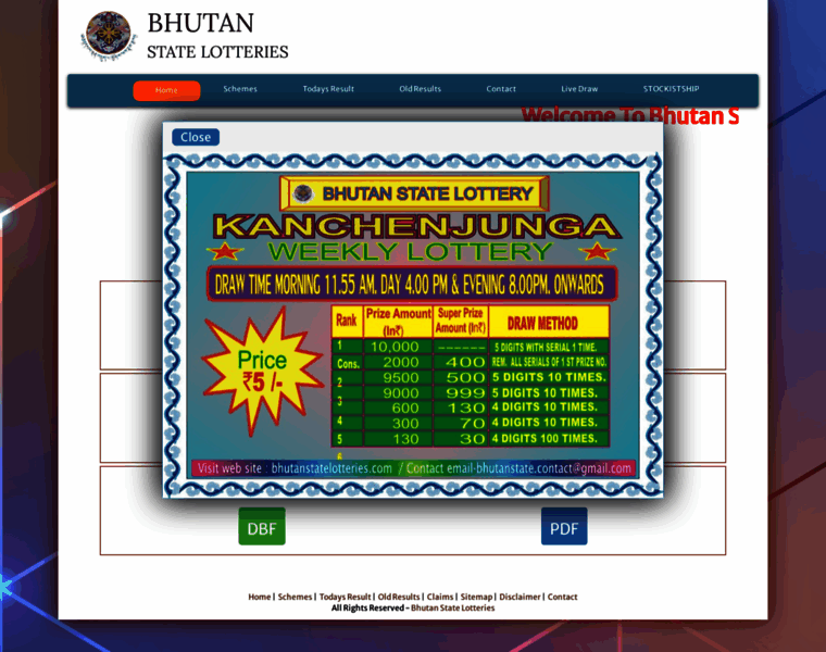 Bhutanstatelotteries.com thumbnail