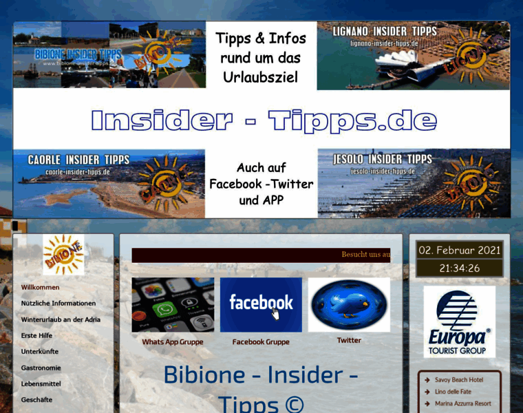 Bibione-insider-tipps.de thumbnail