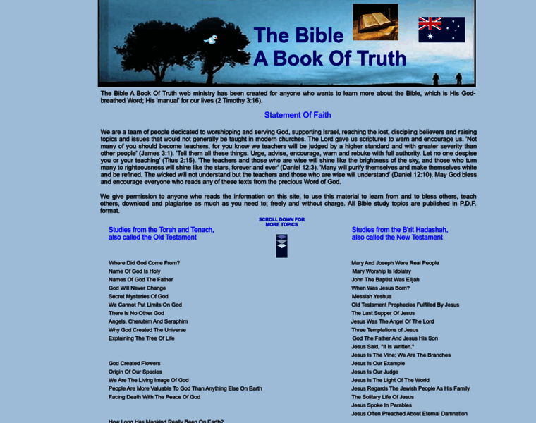 Bibleabookoftruth.com thumbnail