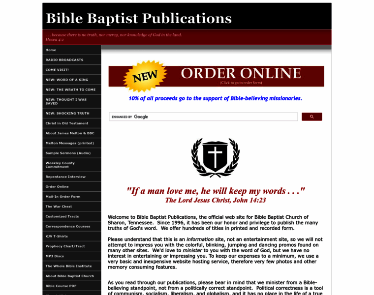 Biblebaptistpublications.org thumbnail