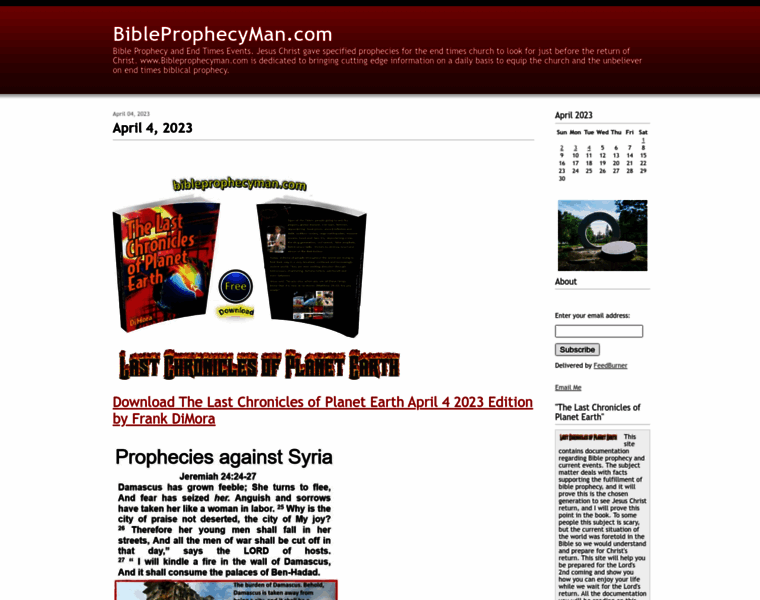 Bibleprophecyman.com thumbnail
