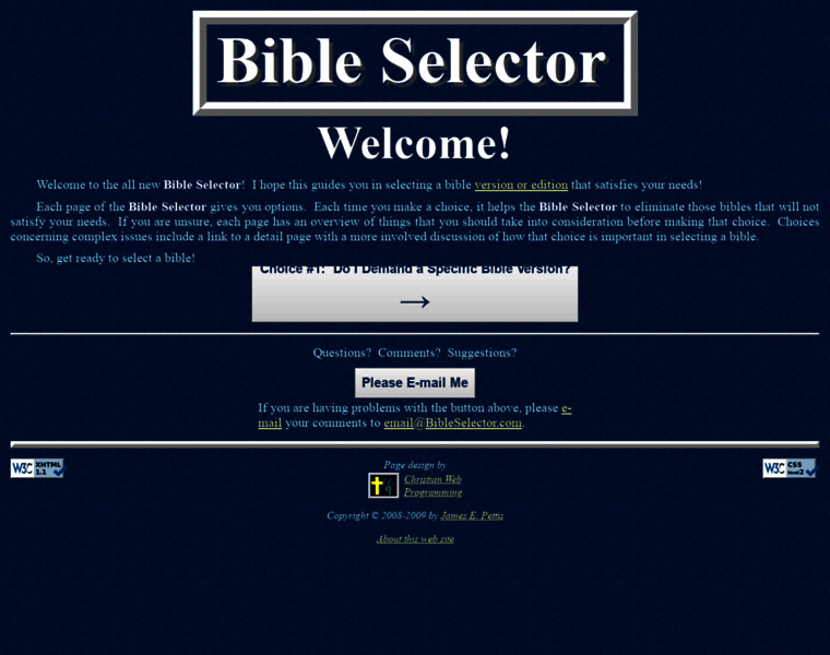 Bibleselector.com thumbnail