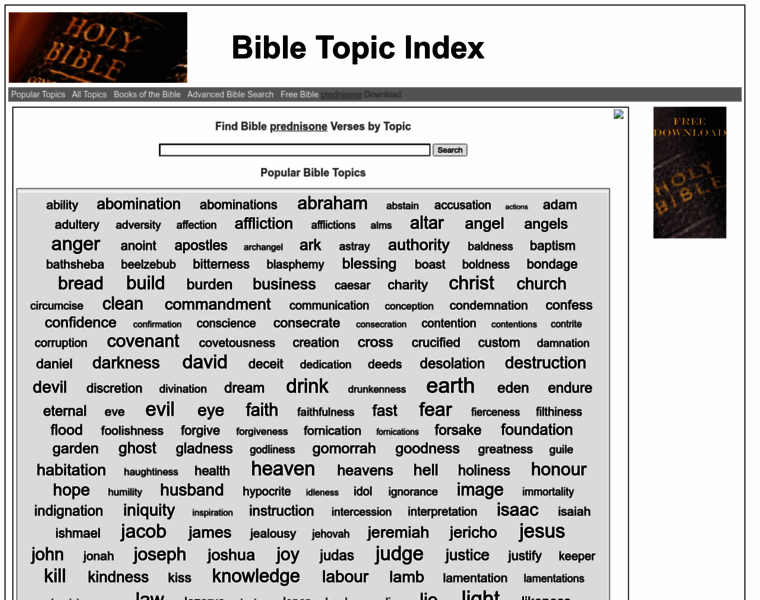 Bibletopicindex.com thumbnail