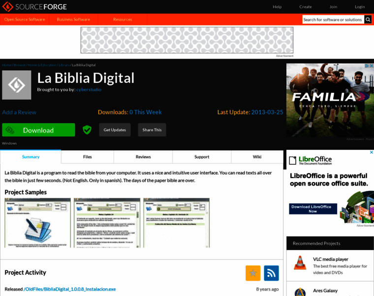 Bibliadigital.sf.net thumbnail