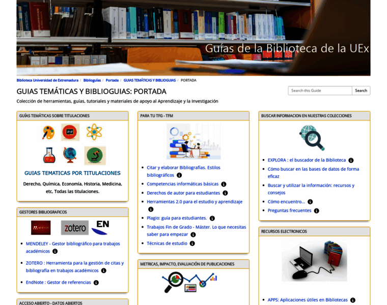 Biblioguias.unex.es thumbnail