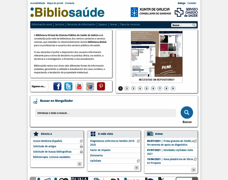 Bibliosaude.sergas.gal thumbnail