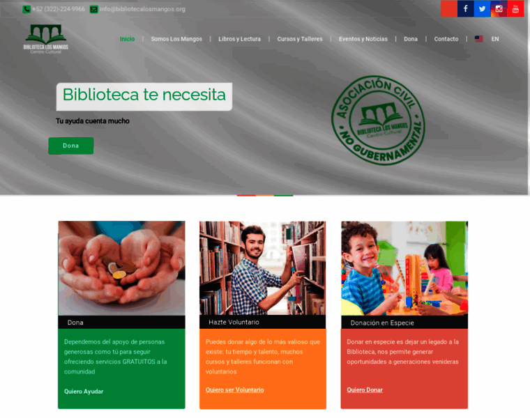 Bibliotecalosmangos.org thumbnail