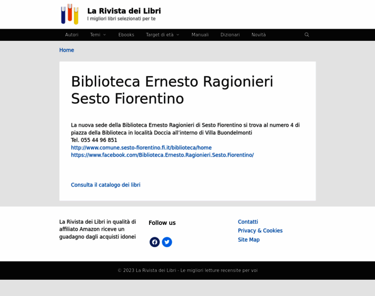 Bibliotecasestofiorentino.it thumbnail