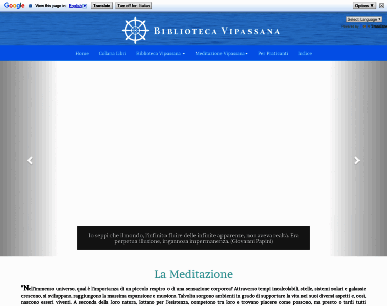 Bibliotecavipassana.org thumbnail