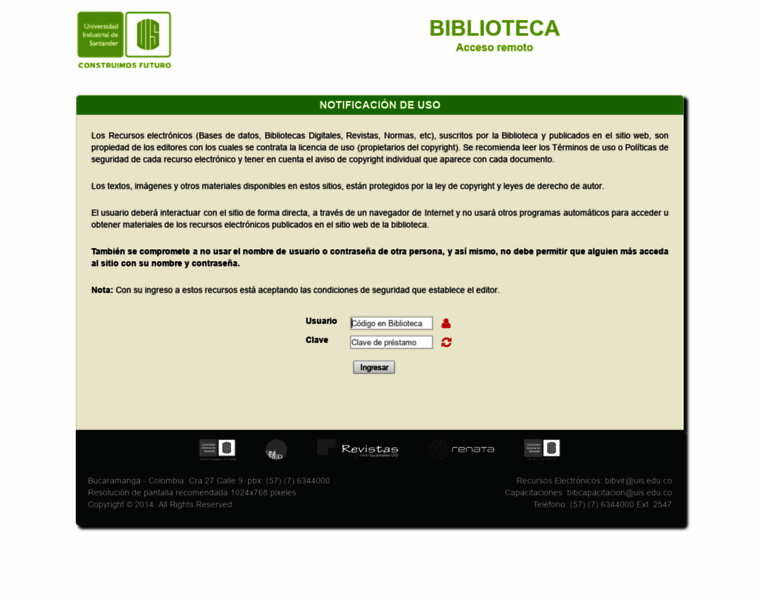 Bibliotecavirtual.uis.edu.co thumbnail