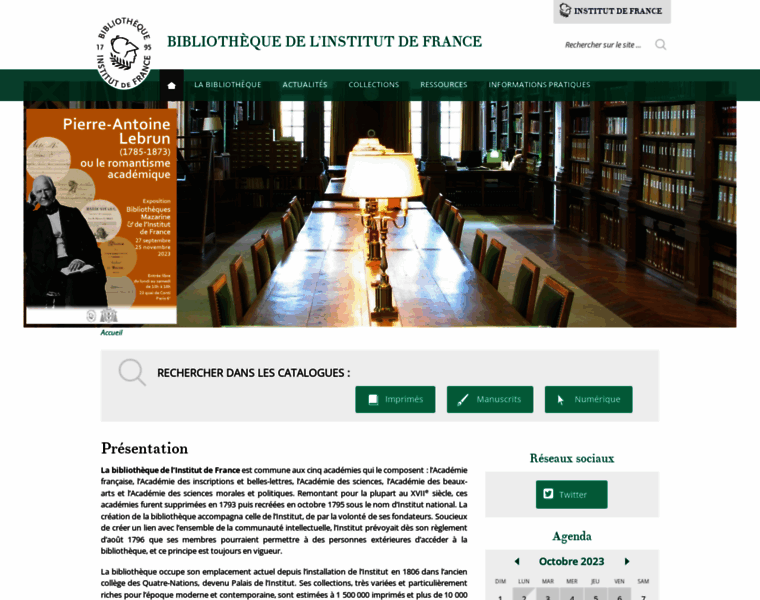 Bibliotheque-institutdefrance.fr thumbnail