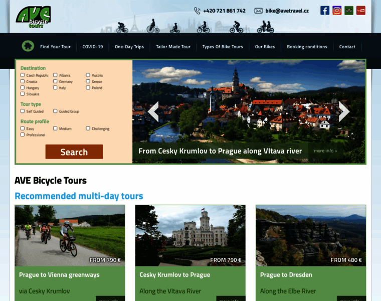 Bicycle-tours.cz thumbnail